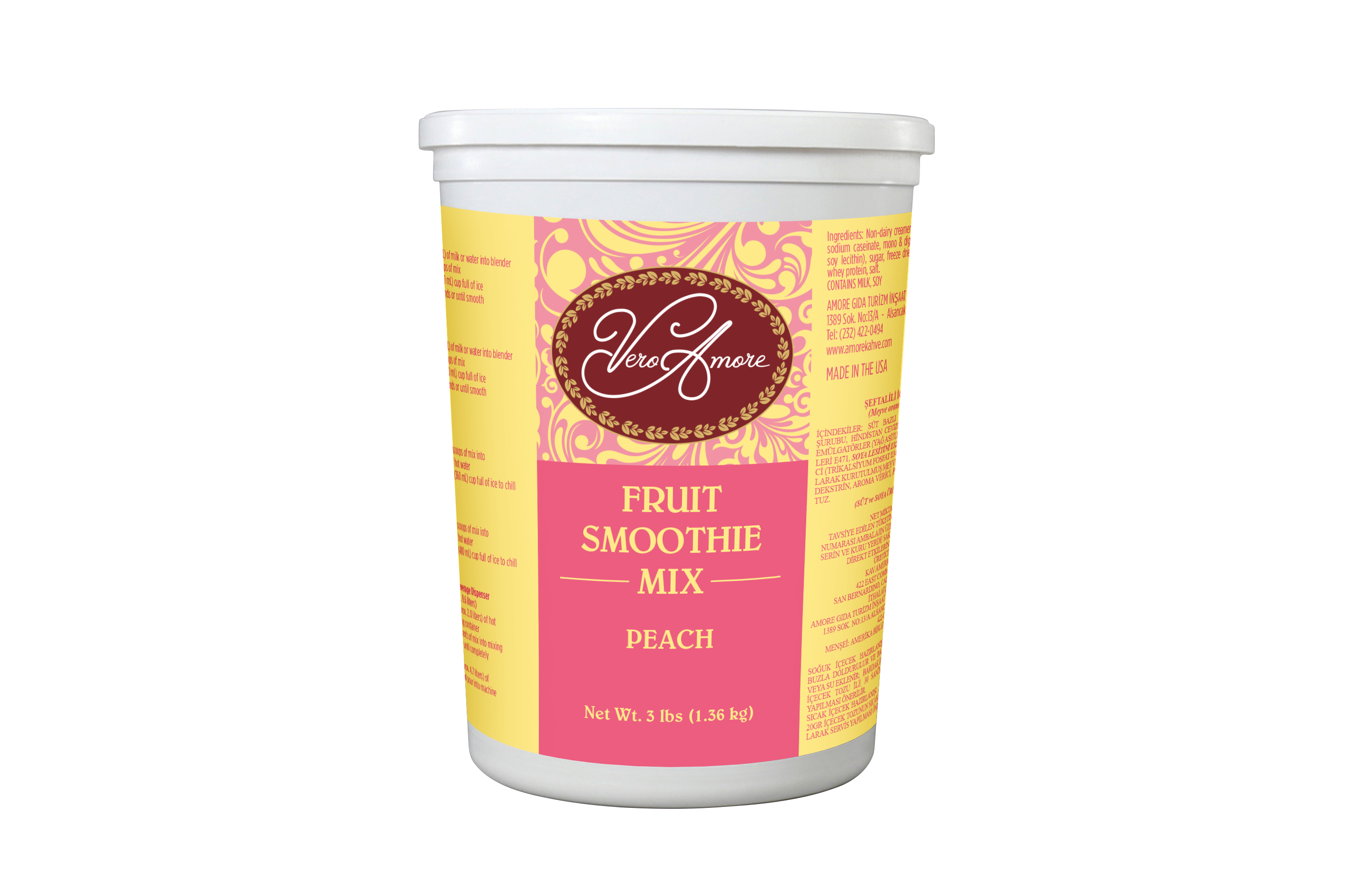 PEACH (ŞEFTALİ) SMOOTHIE 1360GR 