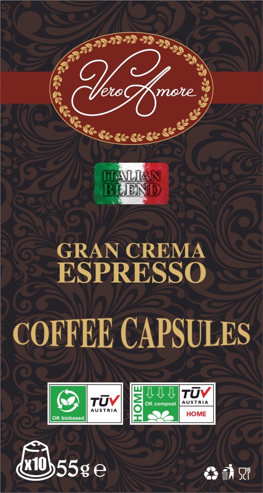 Kapsul Kahve 10lu Paket X 20 Adet - 200  Adet Nespresso Uyumlu 