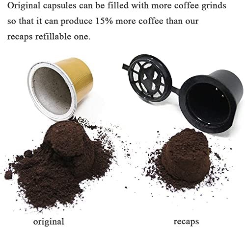 Nespresso Uyumlu Doldurulabilir Kahve Kapsülü  SİYAH